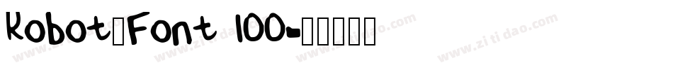 Robot_Font 100字体转换
